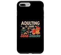 Adulting Is Hard Send Snacks Funny Adult Life Humor Carcasa para iPhone 7 Plus/8 Plus