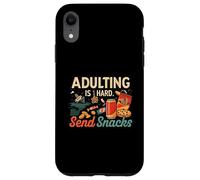 Adulting Is Hard Send Snacks Funny Adult Life Humor Carcasa para iPhone XR