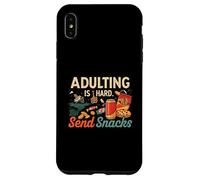 Adulting Is Hard Send Snacks Funny Adult Life Humor Carcasa para iPhone XS Max