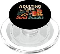Adulting Is Hard Send Snacks Funny Adult Life Humor PopSockets PopGrip para MagSafe