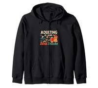 Adulting Is Hard Send Snacks Funny Adult Life Humor Sudadera con Capucha