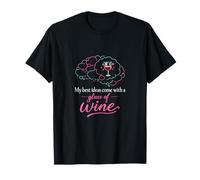 Adulting Is Hard Wine Cita Divertido Cerebro Pensamiento Burbujas Camiseta