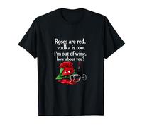 Adulting Is Hard Wine Humor Las Rosas Son Rojas Cita Camiseta