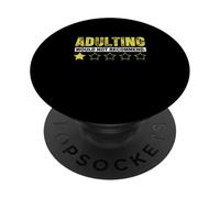 Adulting no recomendaría refranes divertidos One Star Adulting PopSockets PopGrip Adhesivo
