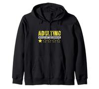 Adulting no recomendaría refranes divertidos One Star Adulting Sudadera con Capucha