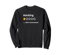 Adulting Would Not Recommended Funny One Star - Camiseta para adultos Sudadera