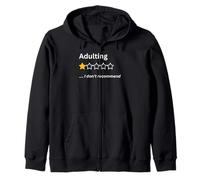 Adulting Would Not Recommended Funny One Star - Camiseta para adultos Sudadera con Capucha