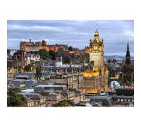 Adulto 1000 (75 x 50 cm) Puzzles - Edimburgo Night Scotland Puzzle, Inglaterra, Juego de rompecabezas para jóvenes