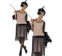 Adulto 1920's Coco Flapper Gran Gatsby Disfraz Mujer Talla 8-18