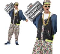 Adulto 80s Hip Hop Disfraz Rapero Disfraz Hombre Vanilla Ice Mc Hammer Nuevo