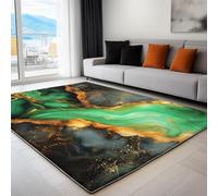 Adulto Adolescentes Alfombra Salon Textura Abstracta De Malaquita, Alfombras De Habitacion Suave - Lavables Y Antideslizante 180 X 240 Cm Verde Claropara Habitación Infantil, Decoración Del Hogar