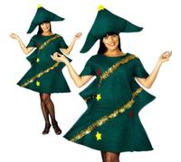 Adulto Árbol de Navidad Disfraz Mujer Novedad Árbol Nativit