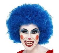 Adulto Azul Peluca Afro Disfraz 70s 1970s 80's 1980s Hombre Mujer Por Smiffys