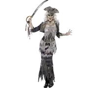 Adulto Disfraz de Fantasma Mujer Ghost Pirate Monja Halloween Disfraz