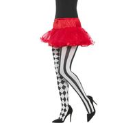 Adulto Harlequin Bufón Medias Disfraz de Halloween Accesorio Gótico Circo
