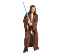 Adulto Jedi Traje Negro Marrón Sith Capucha Bata Monje Disfraces Star Wars Nuevo