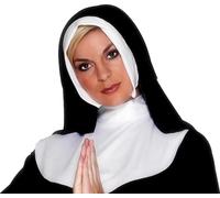 Adulto Monjas Kit Mujer Religioso Gallina Fiesta Disfraz Divertido Accesorio