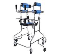 Adulto para personas mayores, estructura de pie para rehabilitación de hemiplejia, ayuda para caminar con andador de pie, asiento y apoyabrazos para personas mayores y adultos, A (B)
