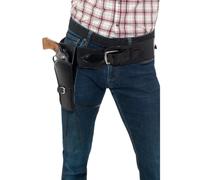 Adulto Piel Sintética Individual Cartuchera con Cinturón Hombre Cowboy Disfraz