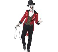 Adulto Siniestro Zombie Ringmaster Disfraz para Hombre Circo de Halloween