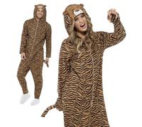 Adulto Tigre Mono Disfraz Zoológico Unisex Gato Libro Semana Día Disfraz M, L
