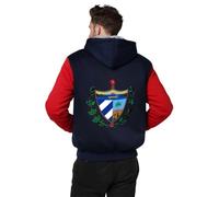 Adulto Unisex Sudadera Con Capucha Y Cremallera República De Cuba Emblema Nacional Chaqueta De Lanajersey Ropa De Trabajo Sudadera Con Cremallera Top Unisex Sudaderas De Trabajo