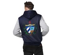 Adulto Unisex Sudadera Con Capucha Y Cremallera República De Cuba Emblema Nacional Chaqueta De Lanajersey Ropa De Trabajo Sudadera Con Cremallera Top Unisex Sudaderas De Trabajo