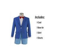 (Adulto, XL) Disfraz de detective Conan, uniforme de Shinichi Kudou Edogawa