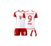 (Adulto XL\uff08180-190cm\uff09) Camiseta de fútbol de Kane 23-24 FC Bayern Munich número 9 local, conjunto