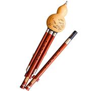 Adultos Autodidactas Para Tocar Un Instrumento Musical Flauta De Calabaza Seda De Calabaza Bicolor Caoba Fácil De Soplar Y No Fácil De Romper. (Color : C-key+B-Flat)