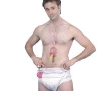 Adultos Despedida de Soltero Gigante Pañal Con Pin + Chupete Teta Bebé Disfraz