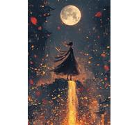 Adultos Diamond Painting Taladro Completo 5D DIY Arts Kits Hada De La Luna De La Cascada Imagen Diamante Pintura Pintura Para Decoración Pared Hogar Taladro Cuadrado 100x150cm B1995