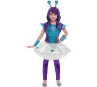 Adultos Disfraz Alienígena Ladies Niños Aliens Disfraz Espacio Exterior Conjunto