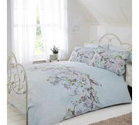 Eloise Funda Edredón Floral Sets - Rosa,Gris,Pato Huevo Azul - Doble Y King Size