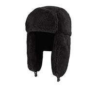 Adultos Invierno Acogedor Felpa Ushanka Ruso Sombrero A Prueba De Viento Caliente Earflap Trapper Sombreros, Negro, Talla única