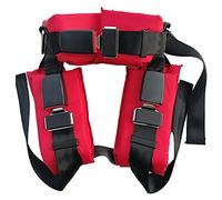 Adultos Niños Bungee Jumping Cinturón de Seguridad Bungee Arnés Cinturón de Seguridad para trampolín Salto Protegido Cuerda de Entrenamiento Fitness Deportes al Aire Libre Trampolín Accesorios,Red,M