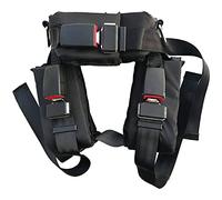 Adultos Niños Bungee Jumping Cinturón de Seguridad Bungee Arnés Cinturón de Seguridad para trampolín Salto Protegido Cuerda de Entrenamiento Fitness Deportes al Aire Libre Trampolín Accesorios,Black