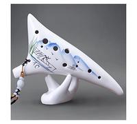 adultos Ocarinas 12 Agujeros Agujero Afilado Ocarina Alto C Marrón Oscuro Instrumentos De Música Superficie Lisa Instrumento De Viento De Madera ocarina instrumento (Color : 05)