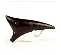 adultos Ocarinas 12 Agujeros Agujero Afilado Ocarina Alto C Marrón Oscuro Instrumentos De Música Superficie Lisa Instrumento De Viento De Madera ocarina instrumento (Color : 04)