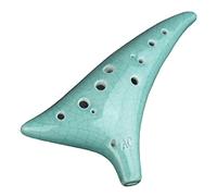 adultos Ocarinas 12 Agujeros Agujero Afilado Ocarina Alto C Marrón Oscuro Instrumentos De Música Superficie Lisa Instrumento De Viento De Madera ocarina instrumento (Color : 02)