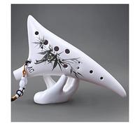 adultos Ocarinas 12 Agujeros Agujero Afilado Ocarina Alto C Marrón Oscuro Instrumentos De Música Superficie Lisa Instrumento De Viento De Madera ocarina instrumento (Color : 03)
