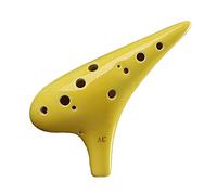 adultos Ocarinas 12 Agujeros Alto C Tono Cerámica Ocarina Color Esmalte Rendimiento Profesional Ocarina Instrumento Musical ocarina instrumento (Color : 01)