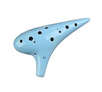 adultos Ocarinas 12 Agujeros Alto C Tono Cerámica Ocarina Color Esmalte Rendimiento Profesional Ocarina Instrumento Musical ocarina instrumento (Color : 02)