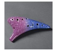 adultos Ocarinas 12-hole C Key (AC) Ocarina Beginner Starry Sky Series 12-hole Ceramic Ocarina Playing Musical Instrument ocarina instrumento (Color : 05)