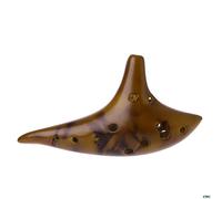 adultos Ocarinas 12 Hoyos Alto C Ocarina Ocarina De Cerámica Ardiente Ocarina Portátil Para Principiantes ocarina instrumento