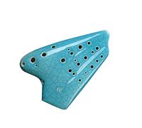adultos Ocarinas Blue Crack/White Crack Multi-Tube Ocarina AC Key Performance Grade Three-Tube Ocarina Instrumento Musical ocarina instrumento (Color : 02)
