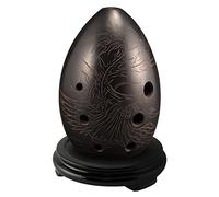 adultos Ocarinas Cerámica En Forma De Pera Los Principiantes De Xun Practican Tocar El Instrumento De Viento F-tune De Ocho Agujeros Xun Con Base ocarina instrumento (Color : 02)