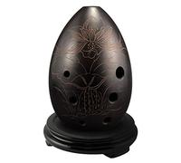 adultos Ocarinas Cerámica En Forma De Pera Los Principiantes De Xun Practican Tocar El Instrumento De Viento F-tune De Ocho Agujeros Xun Con Base ocarina instrumento (Color : 04)