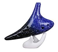 adultos Ocarinas Estudiante 12 Agujeros AC-tune Profesional Ocarina Alto C-tune Instrumento Musical Para Principiantes Ahumado Y Quemado Tipo Rendimiento ocarina instrumento