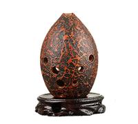 adultos Ocarinas Estudiante Adulto Principiante Diez Agujeros En Forma De Pera Cerámica Roja Xun Portátil F-tune Cerámica Ocarina Instrumento Musical ocarina instrumento (Color : 02)